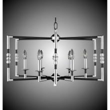 American Brass And Crystal CH3604-37G-ST - 6 Light Magro Cage