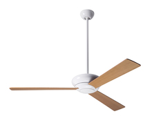 Modern Fan Co. ALT-GW-52-MP-NL-005 - Altus Fan; Gloss White Finish; 52" Maple Blades; No Light; Wall Control with Remote Handset (2-w