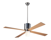 Modern Fan Co. LAP-BN-50-MP-552-004 - Lapa Fan; Bright Nickel Finish; 50" Maple Blades; 17W LED; Fan Speed and Light Control (2-wire)