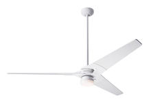 Modern Fan Co. TOR-GW-62-WW-271-005 - Torsion Fan; Gloss White Finish; 62" Whitewash Blades; 17W LED; Wall Control with Remote Handset