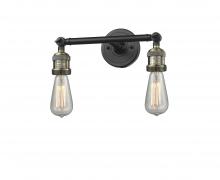 Innovations Lighting 208NH-BAB - Bare Bulb 2 Light Bath Vanity Light