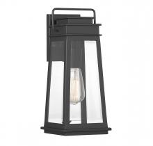 Savoy House 5-812-BK - Boone 1-Light Outdoor Wall Lantern in Matte Black