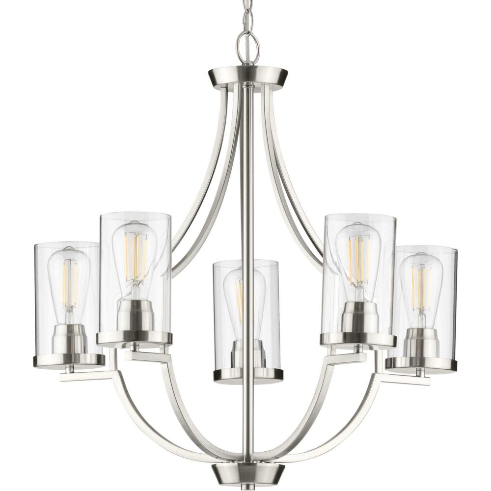 modern chandeliers brushed nickel