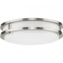 Progress P350274-009-CS - Abide Collection 5-CCT Integrated LED Brushed Nickel Contemporary 10.24" Small Flush Mount Light