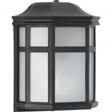 Progress P560283-031-PC - Milford Non-Metallic Lantern Collection One-Light Textured Black Frosted Shade Traditional Outdoor W