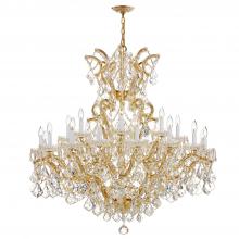 Crystorama 4424-GD-CL-S - Maria Theresa 25 Light Swarovski Strass Crystal Gold Chandelier