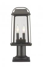 Z-Lite 574PHMR-533PM-ORB - 2 Light Outdoor Pier Mounted Fixture