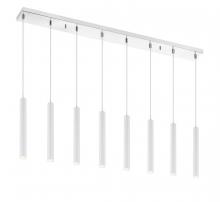 Z-Lite 917MP12-WH-LED-8LCH - 8 Light Linear Chandelier