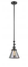 Innovations Lighting 206-OB-G43 - Cone - 1 Light - 8 inch - Oil Rubbed Bronze - Stem Hung - Mini Pendant