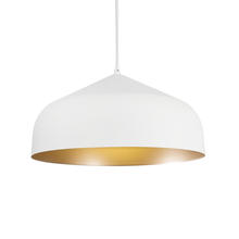 Kuzco Lighting Inc PD9117-WH/GD - Helena 17-in White/Gold LED Pendant