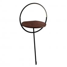 Kuzco Lighting Inc FL83818-BK/WT - Maya 18-in Black/Walnut LED Floor Lamp