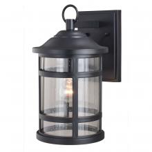 Vaxcel International T0524 - Southport 8.5-in Outdoor Wall Light Matte Black