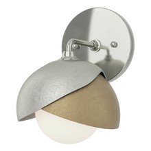 Hubbardton Forge 201374-SKT-85-84-GG0711 - Brooklyn 1-Light Double Shade Bath Sconce