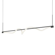  LP95354-BK - Cursive 54-in Black LED Linear Pendant