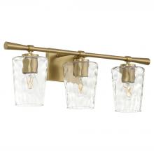 Quorum 5204-3-80 - Goodwin 3 Light Vanity, Aged Brass