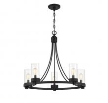 Savoy House Meridian M10018MBK - 5-Light Chandelier in Matte Black