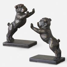 Uttermost 19643 - Bulldogs Cast Iron Bookends, Set/2