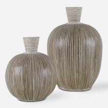 Uttermost 17990 - Islander White Washed Vases, S/2